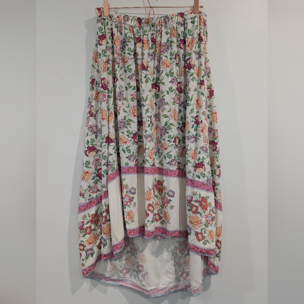 Lane Bryant Floral High-Low Skirt Size 14/16 (M)